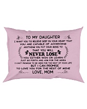 Make it the meaningful message to your daughter Rectangular Pillowcase front