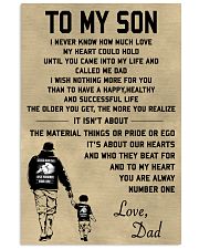 Make it the meaningful message to your son 11x17 Poster front