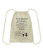the meaningful message to your granddaughter Drawstring Bag thumbnail