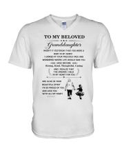 the meaningful message to your granddaughter V-Neck T-Shirt thumbnail