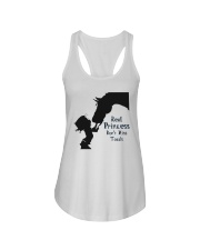 real princess don't kiss toads Ladies Flowy Tank tile