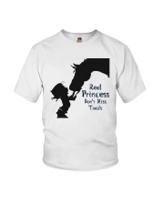 real princess don't kiss toads Youth T-Shirt tile