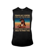 Touch my coffe Sleeveless Tee tile