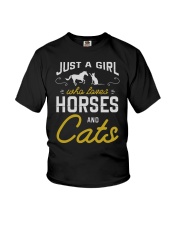 Just A Girl Who Loves Horses Youth T-Shirt tile