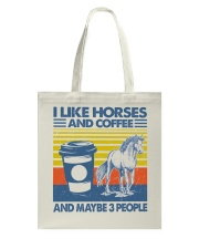 I Like Horses And Coffee Tote Bag tile