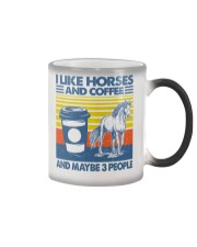 I Like Horses And Coffee Color Changing Mug tile