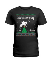 Oh What Fun 1T Is To Ride Ladies T-Shirt front