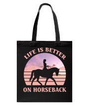 Life is Better on Horseback Tote Bag tile