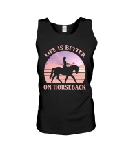 Life is Better on Horseback Unisex Tank tile