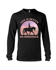 Life is Better on Horseback Long Sleeve Tee tile