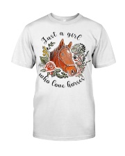 Just A Girl Who Love Horses Premium Fit Mens Tee tile