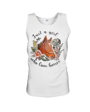 Just A Girl Who Love Horses Unisex Tank tile