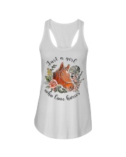 Just A Girl Who Love Horses Ladies Flowy Tank tile