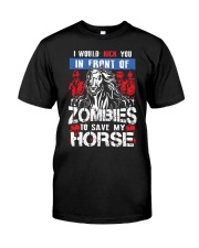 Zombies To Save My Horse Classic T-Shirt tile