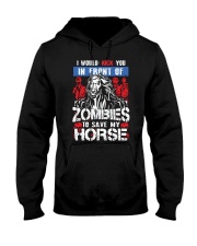Zombies To Save My Horse Hooded Sweatshirt tile