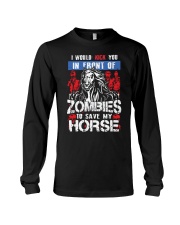 Zombies To Save My Horse Long Sleeve Tee tile