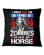 Zombies To Save My Horse Square Pillowcase tile