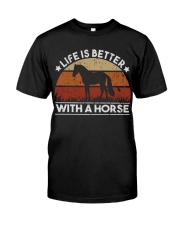 Life Is Better With A Horse Classic T-Shirt tile