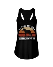 Life Is Better With A Horse Ladies Flowy Tank tile