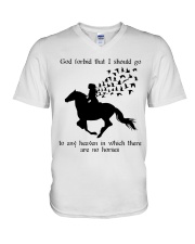 God forbid that I should goto any heaven V-Neck T-Shirt tile