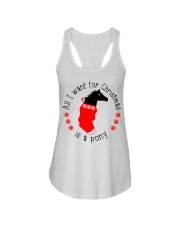 All I Want For Christmas Is A Pony Ladies Flowy Tank tile