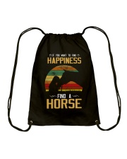 If You Want To Find Happiness Drawstring Bag tile