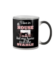 I Live In A Horse Color Changing Mug tile