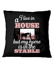 I Live In A Horse Square Pillowcase tile
