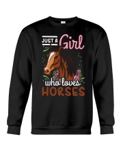 Just A Girl Who Loves Horses Crewneck Sweatshirt tile