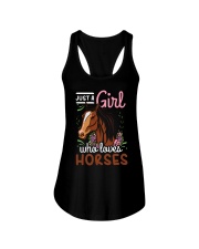 Just A Girl Who Loves Horses Ladies Flowy Tank tile