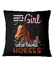 Just A Girl Who Loves Horses Square Pillowcase tile