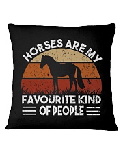 Horses Are My Favourite Kind Of People Square Pillowcase tile