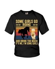 Some Girls Go Riding and Drink Too Much Youth T-Shirt tile