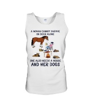 A Women Cannot Survive On Beer Alone Unisex Tank tile