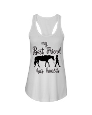 My Best Friend Has Horses Ladies Flowy Tank tile