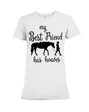 My Best Friend Has Horses Premium Fit Ladies Tee tile
