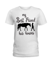 My Best Friend Has Horses Ladies T-Shirt front