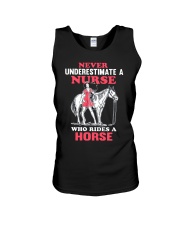 Never Underestimate A Nurse Unisex Tank tile