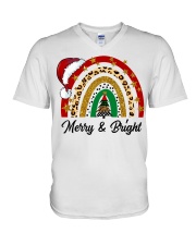 Merry And Bright V-Neck T-Shirt tile
