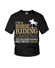 Im A Horse Riding Grandma Youth T-Shirt tile