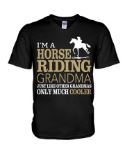 Im A Horse Riding Grandma V-Neck T-Shirt tile