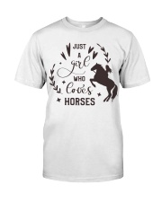 Just A Girl Who Loves Horses Premium Fit Mens Tee tile
