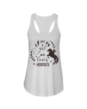 Just A Girl Who Loves Horses Ladies Flowy Tank tile