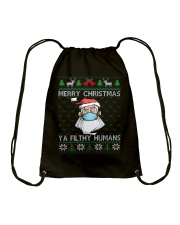 Merry Christmas Drawstring Bag tile