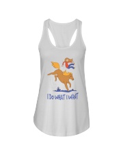 I Do What I Want Ladies Flowy Tank tile