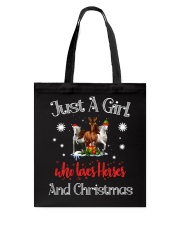 Just A Girl Who Loves Horses And Christmas Tote Bag tile