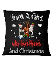 Just A Girl Who Loves Horses And Christmas Square Pillowcase tile