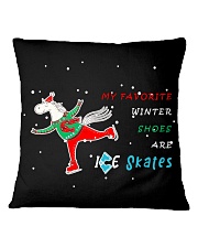 My Favorite Winter Shoes Are Ice Skates Square Pillowcase tile