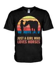 Just A Girl Who Loves Horses V-Neck T-Shirt tile