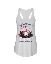 Life Without Cats I Dont Think So Ladies Flowy Tank tile